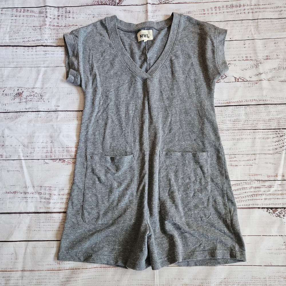 Madewell Grey Lounge Romper Womens XXS
